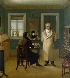 Goethe Dictating to His Clerk John